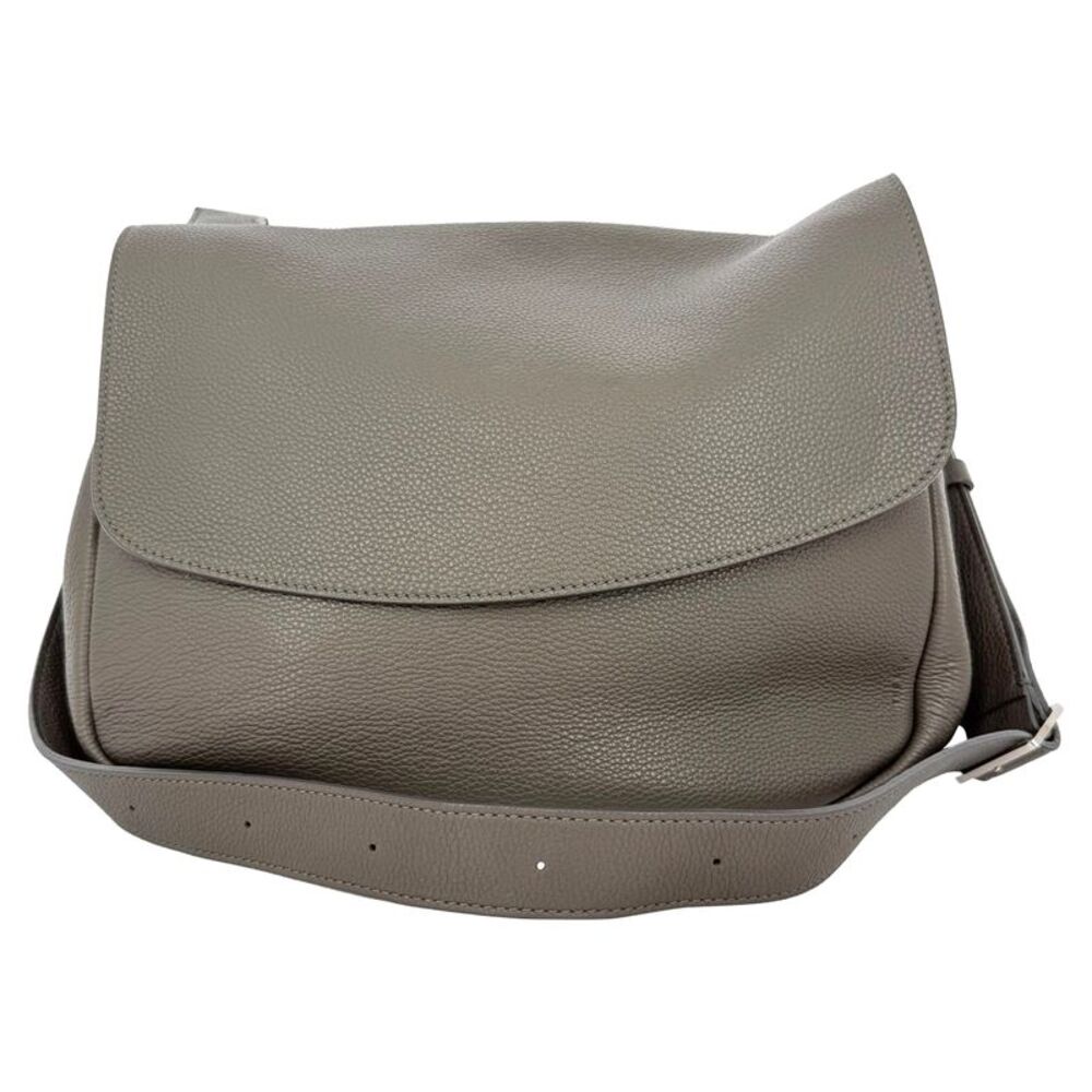 The Row Small Mail Bag in Olive Green